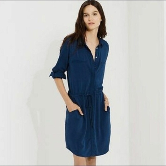 Lou & Grey Dresses & Skirts - Lou & Grey Shirt Dress in Deep Peacock Blue